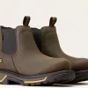 Ariat Men's Big Rig Chelsea Soft Toe WP Work Boot - Iron Coffee - 10042545