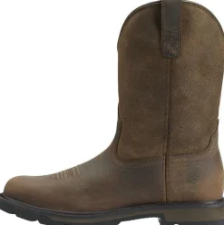 Ariat Men's Groundbreaker 10" Soft Toe Western Work Boot - Brown - 10014238
