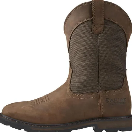 Ariat Men's Groundbreaker 10" Wide Steel Toe Western Work Boot - 10015196