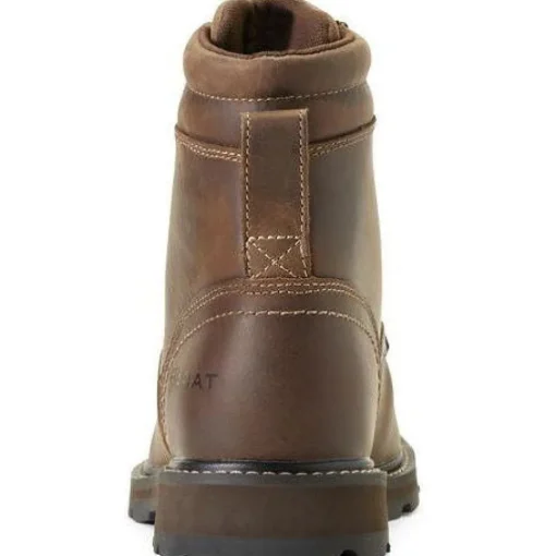 Ariat Men's Groundbreaker 6" Soft Toe Work Boot - Brown - 10016256