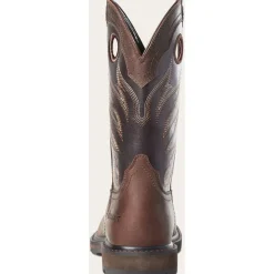 Ariat Men's Groundwork Soft Toe Western Work Boot -Brown- 10034718