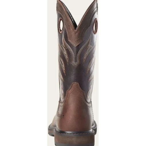 Ariat Men's Groundwork Soft Toe Western Work Boot -Brown- 10034718