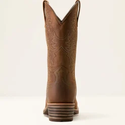 Ariat Men's Hybrid Roughstock Square Toe WP Cowboy Boot -Brown- 10053577