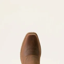 Ariat Men's Hybrid Roughstock Square Toe WP Cowboy Boot -Brown- 10053577