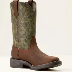 Ariat Men's Ridgeback Round Toe Cowboy Western Boot -Green- 10053575