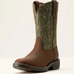 Ariat Men's Ridgeback Round Toe Cowboy Western Boot -Green- 10053575