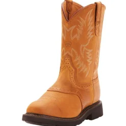 Ariat Men's Sierra Saddle 10" Soft Toe Pull-On Western Work Boot - 10002304