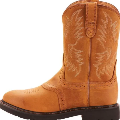 Ariat Men's Sierra Saddle 10" Soft Toe Pull-On Western Work Boot - 10002304