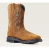 Ariat Men's Sierra Shock Shield Steel Toe Western Work Boot - Brown - 10044544