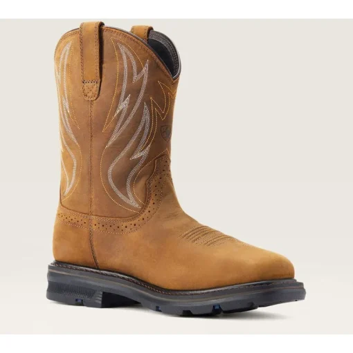Ariat Men's Sierra Shock Shield Steel Toe Western Work Boot - Brown - 10044544