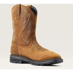 Ariat Men's Sierra Shock Shield WP Western Work Boot - Brown - 10044545