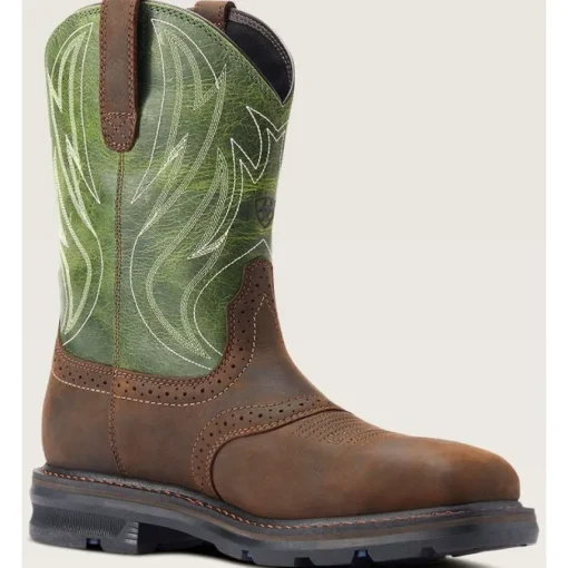Ariat Men's Sierra Shock Shield Steel Toe Western Work Boot - Brown - 10042541