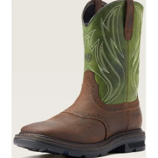 Ariat Men's Sierra Shock Shield Western Work Boot -Brown- 10042555