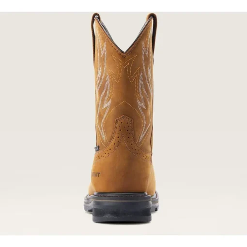 Ariat Men's Sierra Shock Shield Steel Toe Western Work Boot - Brown - 10044544