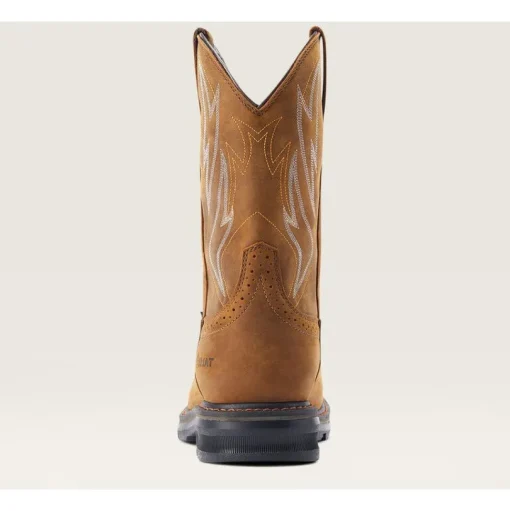 Ariat Men's Sierra Shock Shield WP Western Work Boot - Brown - 10044545