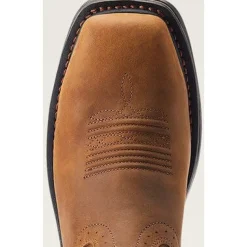 Ariat Men's Sierra Shock Shield Patriot ST Western Work Boot -Brown- 10044426
