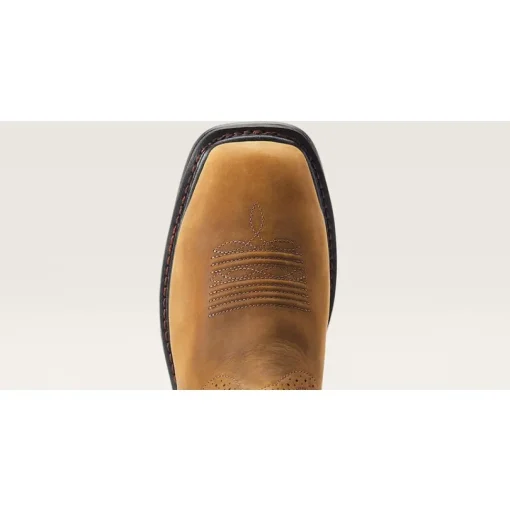 Ariat Men's Sierra Shock Shield Steel Toe Western Work Boot - Brown - 10044544