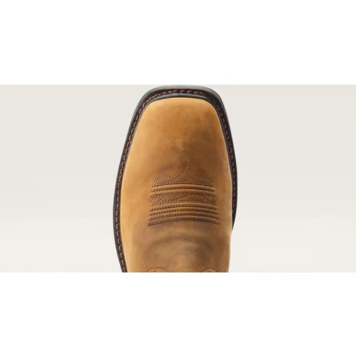 Ariat Men's Sierra Shock Shield WP Western Work Boot - Brown - 10044545