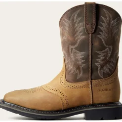 Ariat Men's Sierra Wide Square Soft Toe Work Boot -Bark- 10010148