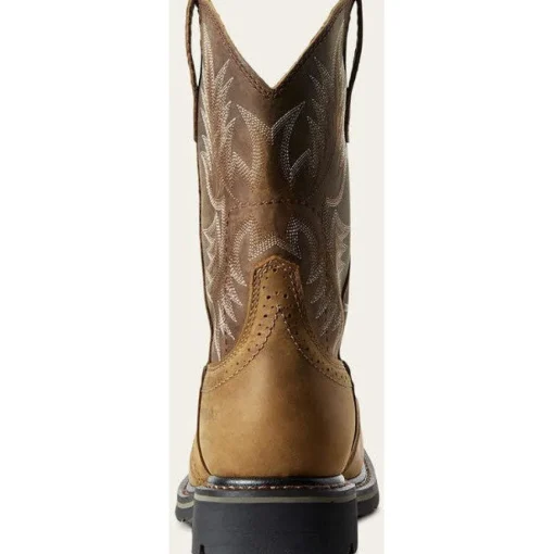 Ariat Men's Sierra Wide Square Soft Toe Work Boot -Bark- 10010148