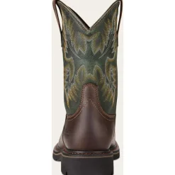 Ariat Men's Sierra Wide Square Toe Steel Toe Work Boot -Brown- 10017434
