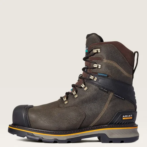 Ariat Men's Stump Jumper 8" Comp Toe WP 600G Ins Work Boot - Coffee - 10038283