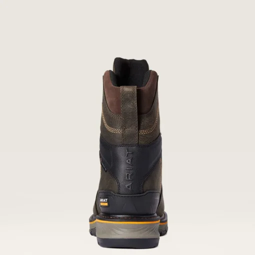 Ariat Men's Stump Jumper 8" Comp Toe WP 600G Ins Work Boot - Coffee - 10038283