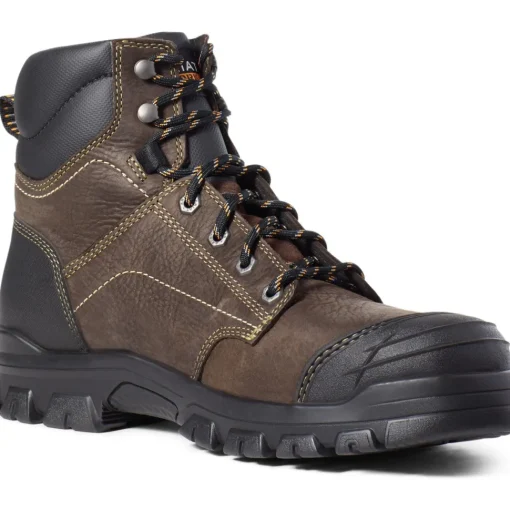 Ariat Men's Treadfast 6" Steel Toe WP Work Boot - Brown - 10034673