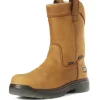 Ariat Men's Turbo 10" Carbon Toe WP Wellington Work Boot- Bark - 10027328