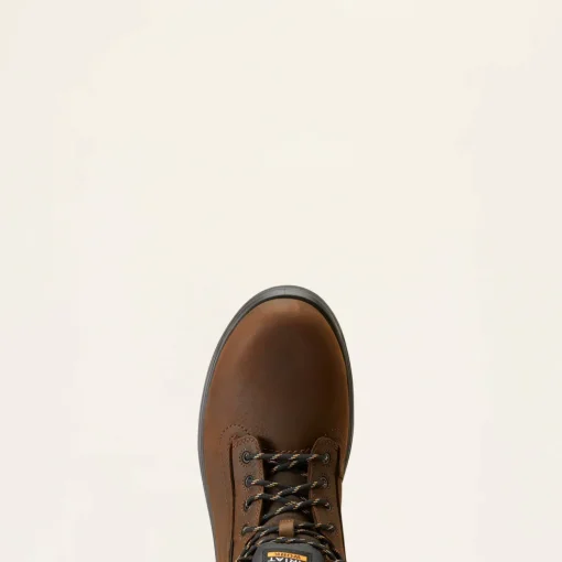 Ariat Men's Turbo 6" Carbon Toe WP Work Boot - Rich Brown - 10046861