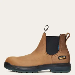 Ariat Men's Turbo Chelsea Soft Toe WP Work Boot - Aged Bark - 10032609