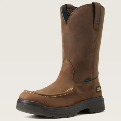 Ariat Men's Turbo Moc Toe WP Western Work Boot - Mocha - 10040397