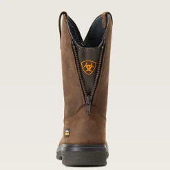 Ariat Men's Turbo Moc Toe WP Western Work Boot - Mocha - 10040397