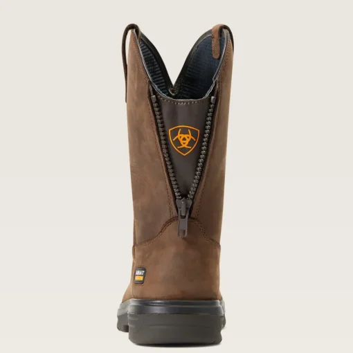 Ariat Men's Turbo Moc Toe WP Western Work Boot - Mocha - 10040397