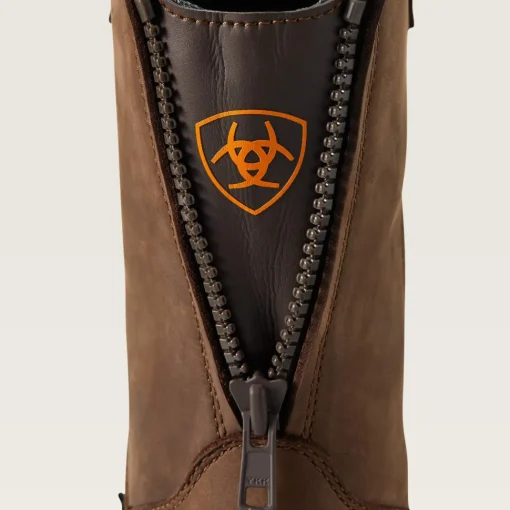 Ariat Men's Turbo Moc Toe WP Western Work Boot - Mocha - 10040397