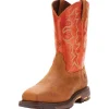 Ariat Men's WorkHog 11" Wide Square Stl Toe Western Work Boot- Earth- 10006961