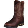 Ariat Men's WorkHog Pull-On 10" Soft Toe Western Work Boot - Copper - 10001187