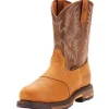 Ariat Men's WorkHog Pull-On Ct 10" Comp Toe Western Work Boot- Bark - 10001191