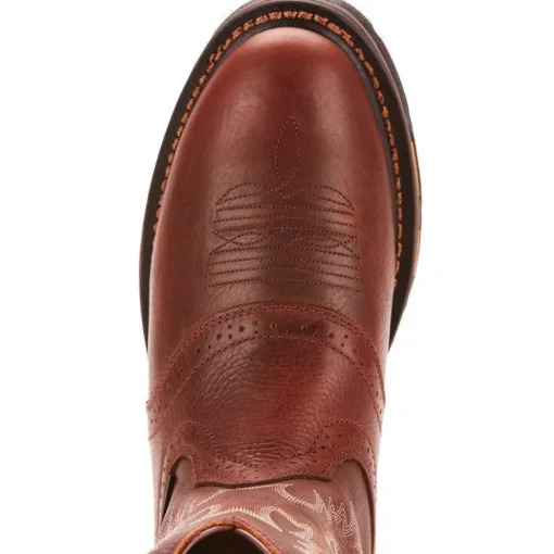 Ariat Men's WorkHog Pull-On 10" Soft Toe Western Work Boot - Copper - 10001187