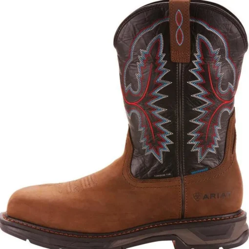 Ariat Men's WorkHog XT 11" Carbon Toe WP Western Work Boot - Brown - 10024968