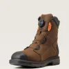 Ariat Men's WorkHog Xt Boa 8" Carbon Toe WP Work Boot -Brown- 10038922