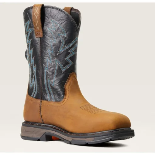 Ariat Men's WorkHog Xt BOA Carbon Toe Western Work Boot -Dark Earth- 10038923