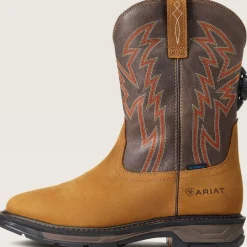 Ariat Men's WorkHog Xt Boa Soft Toe WP Western Work Boot - Bark - 10038921