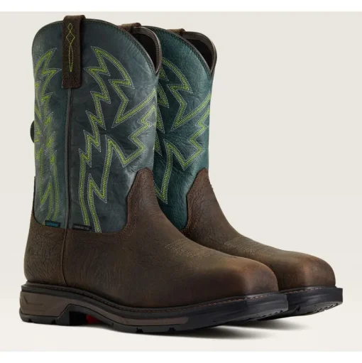 Ariat Men's WorkHog Xt Boa Carbon Toe WP Western Work Boot - Brown - 10038924