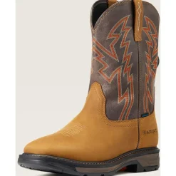 Ariat Men's WorkHog Xt Boa Soft Toe WP Western Work Boot - Bark - 10038921