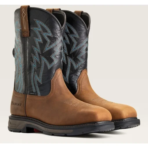 Ariat Men's WorkHog Xt BOA Carbon Toe Western Work Boot -Dark Earth- 10038923