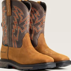 Ariat Men's WorkHog Xt Boa Soft Toe WP Western Work Boot - Bark - 10038921