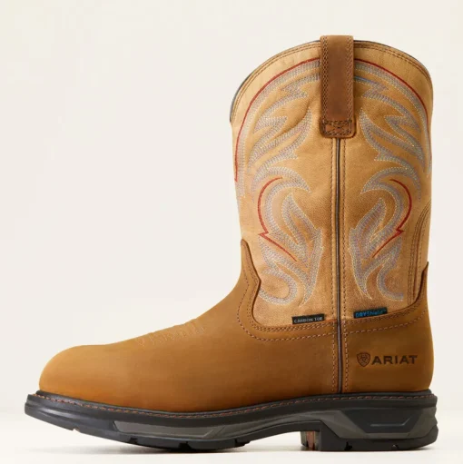 Ariat Men's WorkHog Xt Carbon Toe WP Western Work Boot - Brown - 10045435