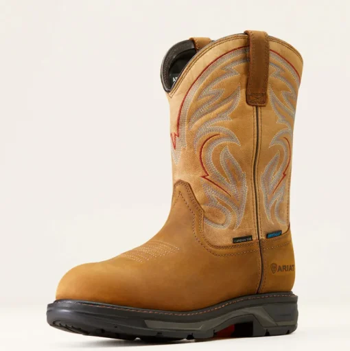 Ariat Men's WorkHog Xt Carbon Toe WP Western Work Boot - Brown - 10045435