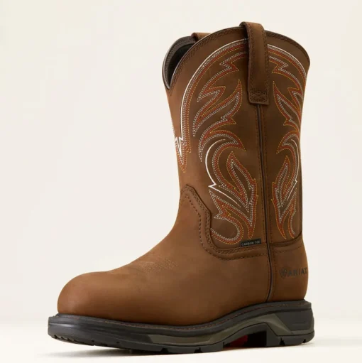 Ariat Men's WorkHog Xt Carbon Toe Western Work Boot - Brown - 10045437